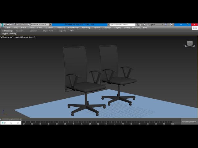 3dsmax Tutorials, Tutorial on Modeling a Office Chair in 3dsmax