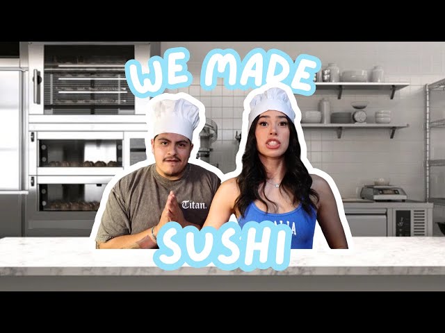 WE TRIED MAKING SUSHI FOR THE FIRST TIME
