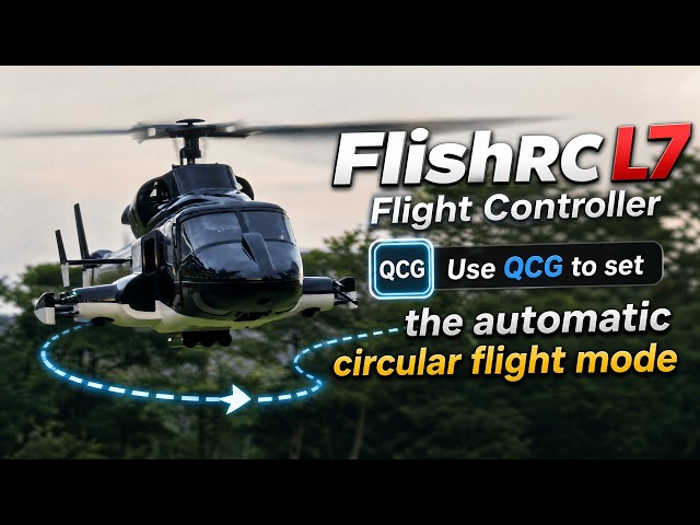FlishRC L7 Flight Controller Use QCG to set the automatic circular flight mode