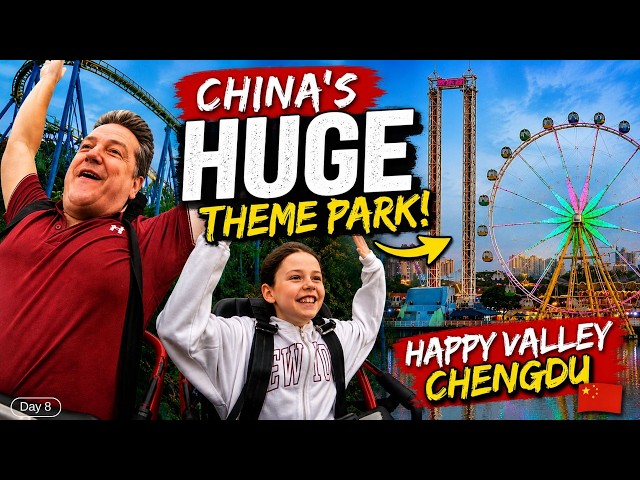 We Visited China's HUGE Theme Park 🇨🇳 Happy Valley Chengdu