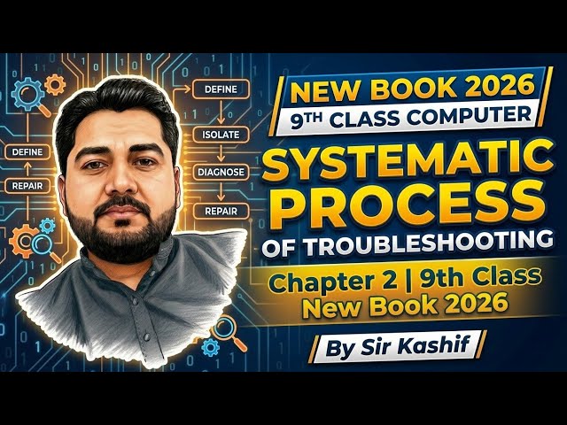 Systematic Process of Troubleshooting |Chapter 2 |9th Class New Book 2026 |By Sir Kashif 