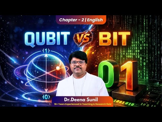 Qubit vs Bit Explained in Simple Words | Quantum Computing for Beginners | Dr.Deena Sunil