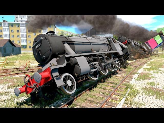 Steam Train Derailments at 100 MPH - Deral Valley Crash Compilation