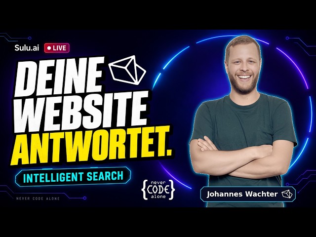 Sulu.ai live: Intelligent Search von der Installation bis zur ersten Antwort mit Johannes Wachter