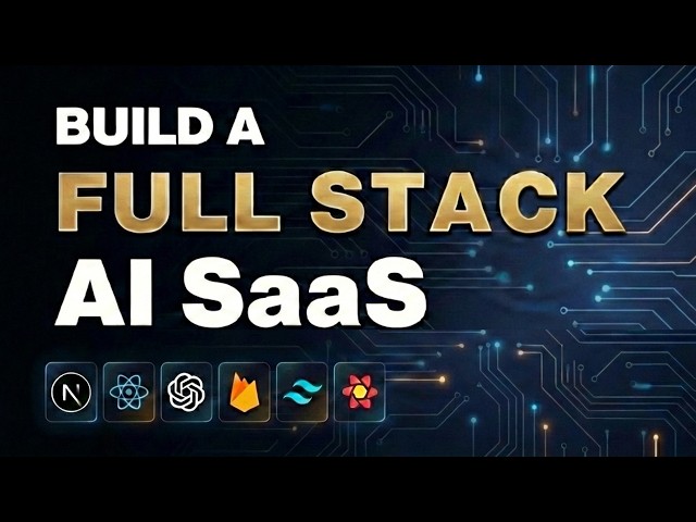 Build and Deploy a Full Stack AI SaaS with Next.js 16, React, Hono.js, Tailwind | Full Course (2026)
