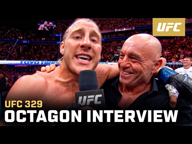 Paddy Pimblett Octagon Interview | UFC 329