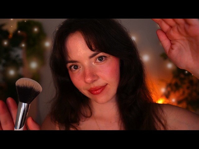 ASMR Safe & Cozy Affirmations for Deep Thoughtful Sleep🌙 (low light, mic brushing)