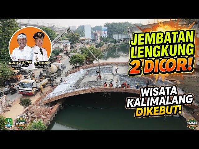 KDM the Initiator, Tri Adhianto the Executor❗️Pouring Concrete for the 2nd Kalimalang Arch Bridge...