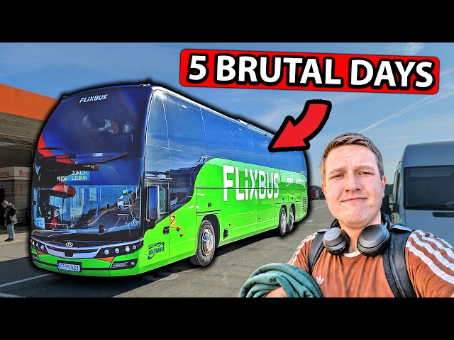 I Took Europe’s Longest Bus Ride! (100+ MISERABLE Hours on FlixBus)