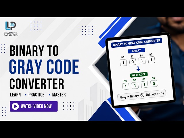 Binary to Gray Code Converter Explained | DLD (Urdu/Hindi)