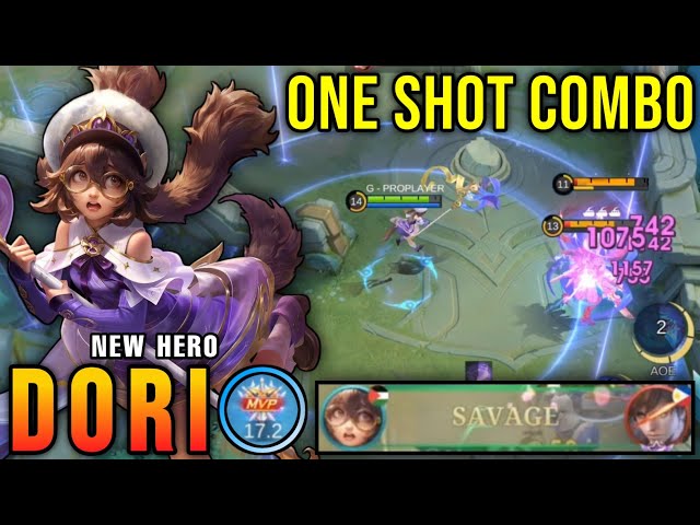 Perfect SAVAGE!! 20 Kills Dori MLBB New Hero 100% Overpowered!! - New Hero Tryout ~ MLBB