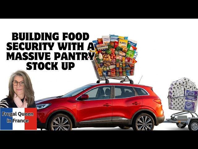 Building food security with a massive pantry stock up. #frugal #stockpile #costofliving