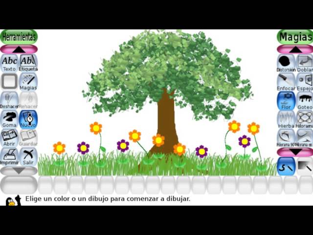 TUXPAINT herramientas basicas