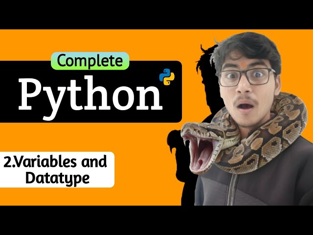 Variables and Datatype in python #python #coding