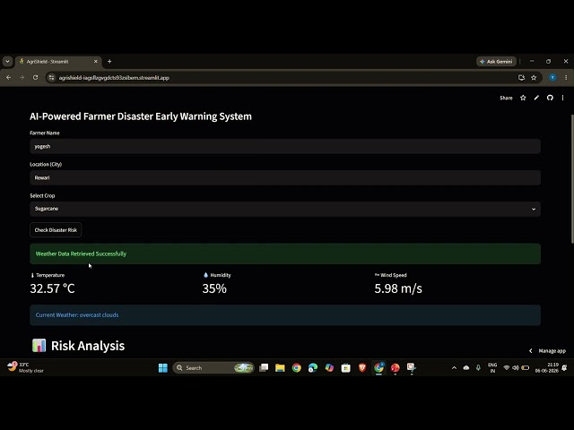 🌾 AgriShield | AI-Powered Farmer Disaster Early Warning System 🚜
