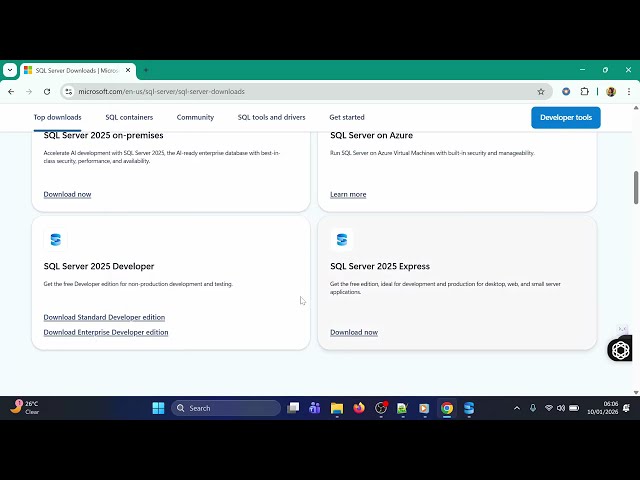 MSSQL Installation Jan 2026