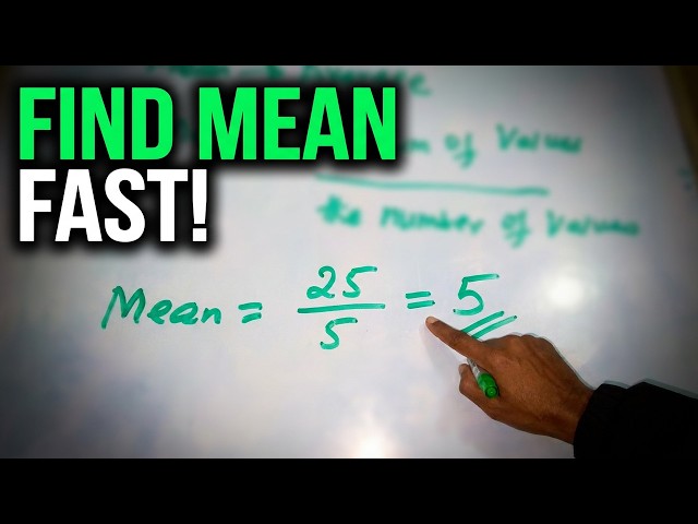 How to calculate mean in 3 seconds #math#mean