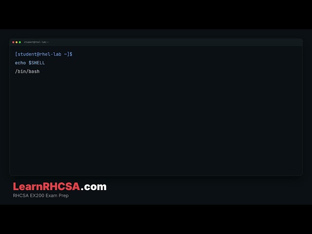 RHCSA Quick Tip: Shell Prompt | Essential Tools