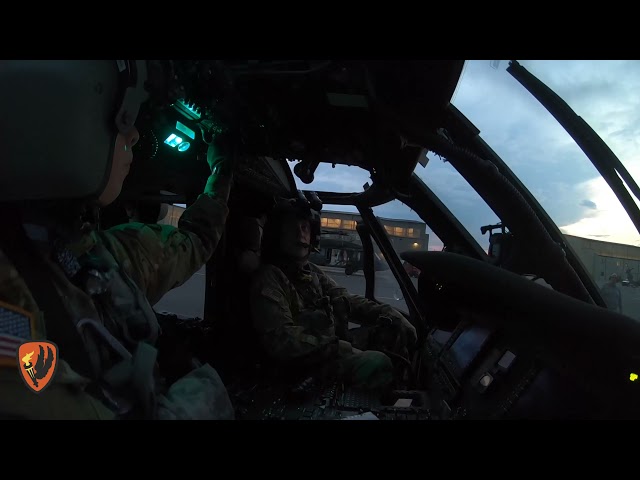 UH-60M Black Hawk Helicopter APU Start