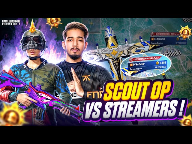 I PLAYED AS SCOUT OP FOR A DAY ‼️ | Streamers Got PANIC 😱 | BGMI