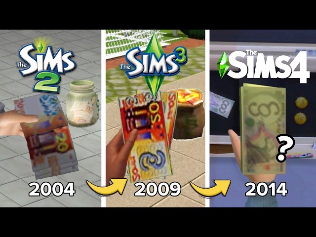 Sims 2 vs Sims 3 vs Sims 4 - Money Logic