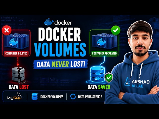 🐳 Docker Volumes Explained with MySQL | 💾 Data Persistence Demo for Beginners 🚀