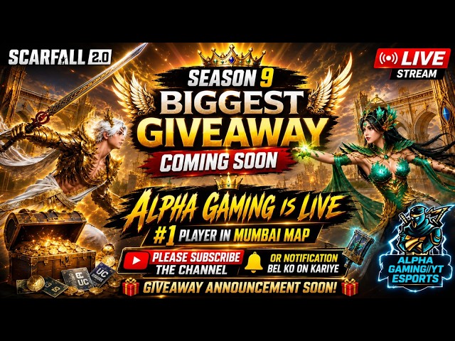 🔴🔥 SCARFALL 2.0 NEW SEASON  🔥 LIVE STREAM | Rank Push LIVE Hindi Live Gameplay 🎮D - 37