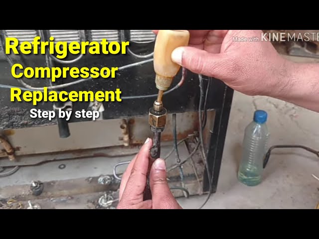 How to replace refrigerator compressor|refrigerator compressor fitting|installation  in urdu/hindi