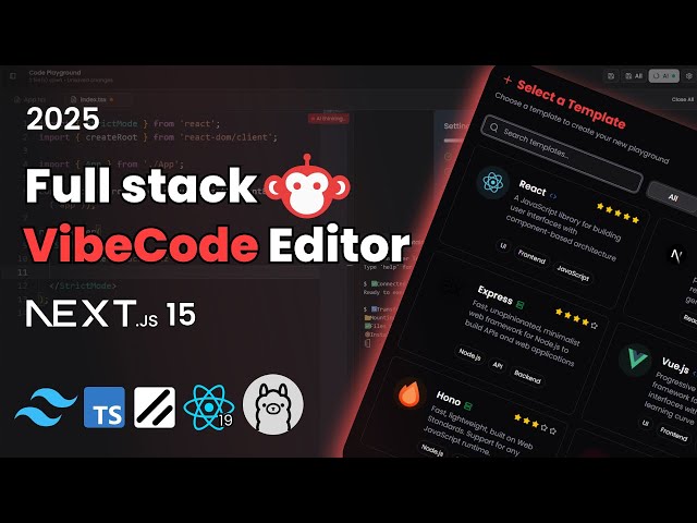 Build a Web Based AI IDE | Nextjs 15  , React , WebContainers , Prisma , Ollama | Stackblitz Clone