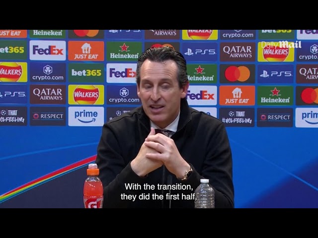 Aston Villa boss 'proud' of team despite PSG defeat