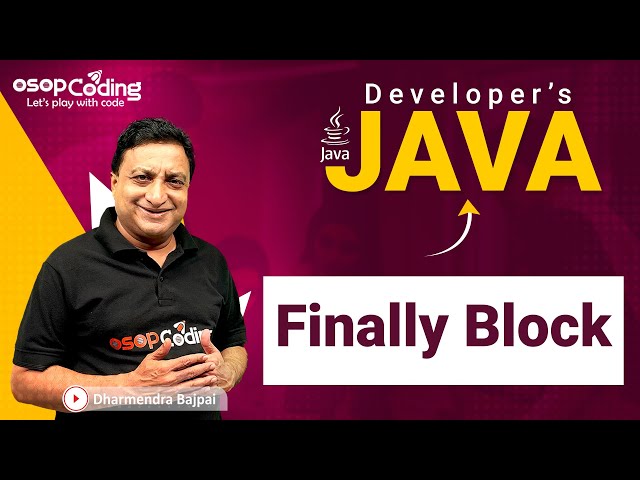 Finally Block in Java | Exception Handling | Try Finally | Java for Developers | #Java #Lec71