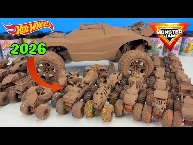🤯 28x HOT WHEELS Monster Trucks & MONSTER JAM Monster Trucks  mudders and one giant monster truck