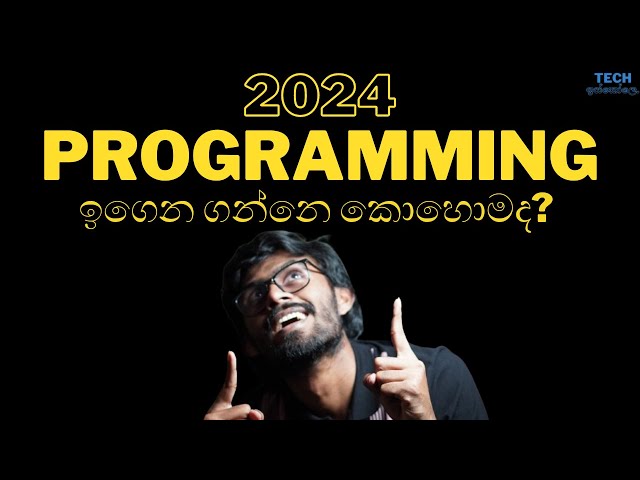 How to learn Programming in 2024 | Sinhala
