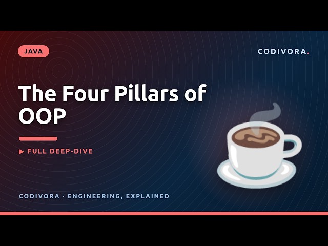 4 Pillars of OOP in Java Explained (Interview)