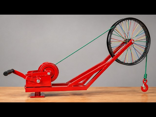 99% Of People Don't Know About This Tool! How To Build A Simple Winch At Home.