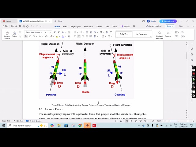 MATLAB Analysis of a Model Rocket’s Flight Characteristic