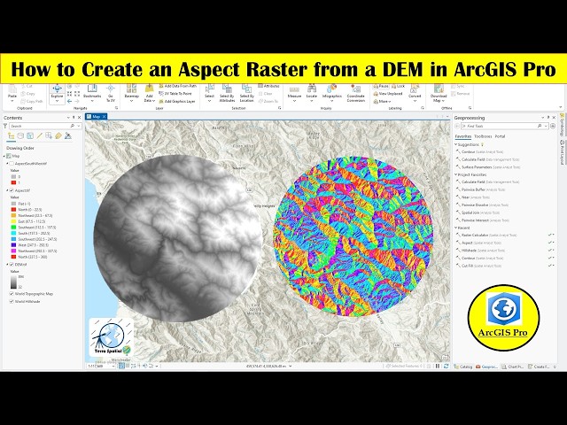 How to Create an Aspect Raster from a DEM in ArcGIS Pro