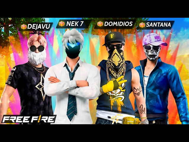 ARME LA ESCUADRA MAS INSANA CON DEJAVU SANTANA Y DOMIDIOS ☠️🔥 FREE FIRE