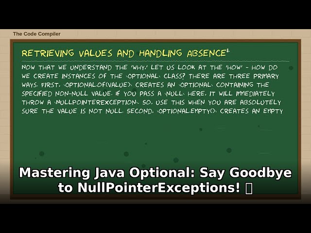 Master Java Optional: Conquer NullPointerExceptions! 🚀 (Advanced Java Tutorial)