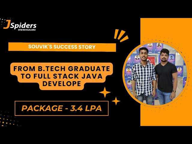 Journey to Success: Souvik's Transformation into a Full Stack Java Developer