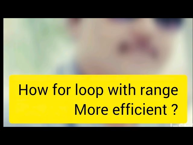 Python basics chap4 For loop with range