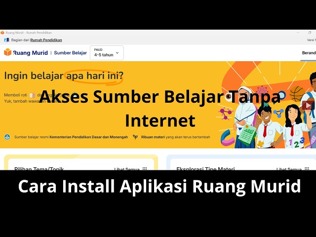 How to Install the Ruang Murid Rumah Pendidikan Application