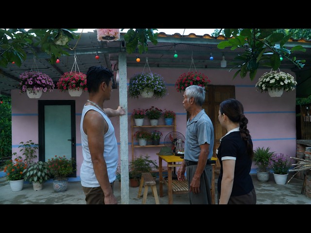 Full video of Binh building a house for his father and younger sister during his leave.