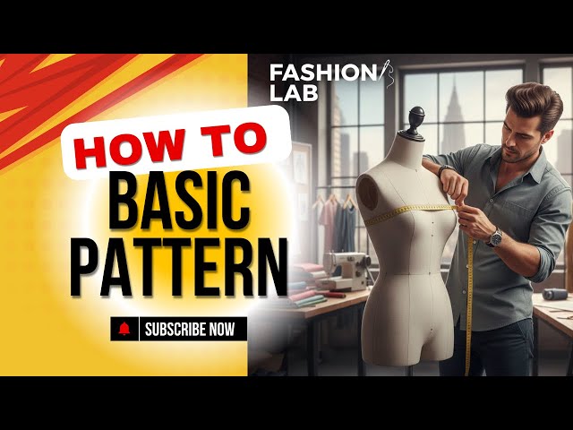 How to create a basic fashion pattern design - Back Part 1