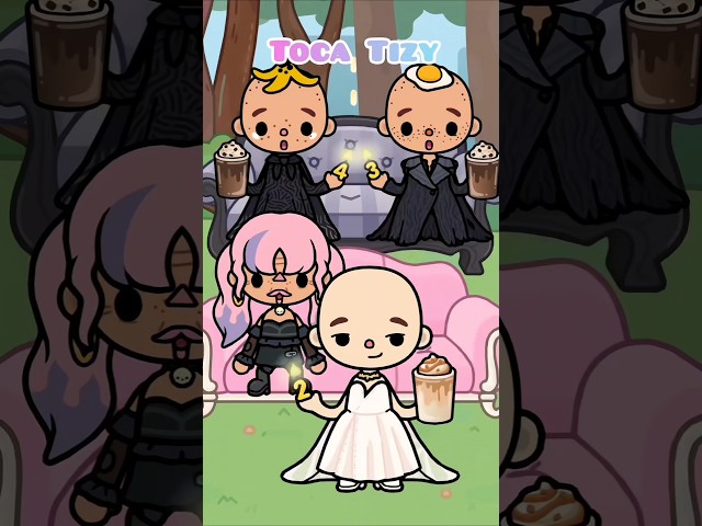 White or Black Dress Girl🥰💗🤔 #tocaboca #tocalifeworld #shorts #fyp