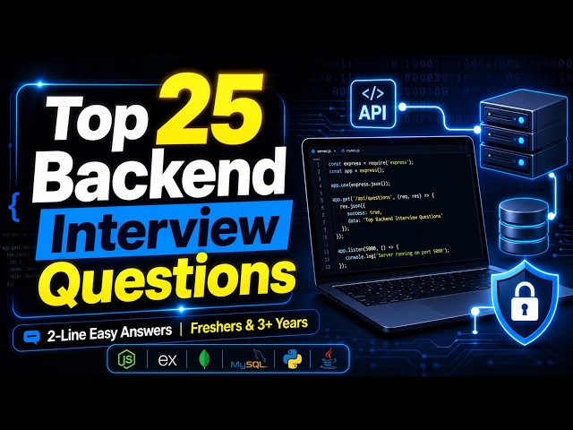 Top 25 Backend Interview Questions & Answers
