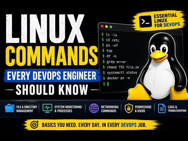 Linux Commands Every DevOps Engineer Should Know | Essential Linux for DevOps, SRE & Cloud Engineers