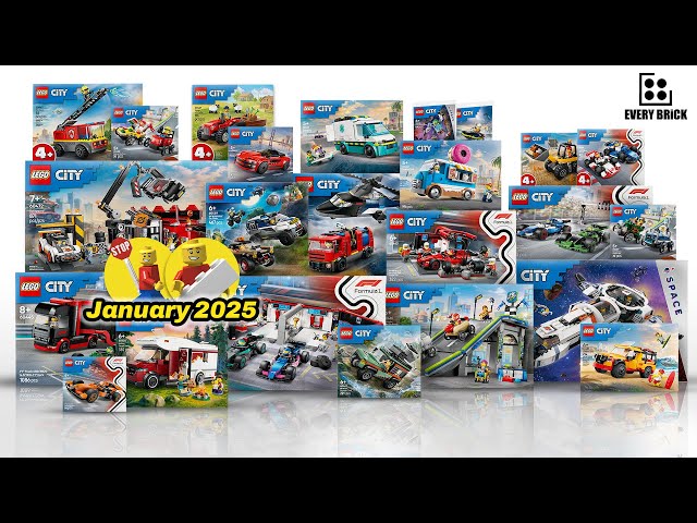 LEGO City 2025 Speed Build Compilation - January and March Sets (60fps)