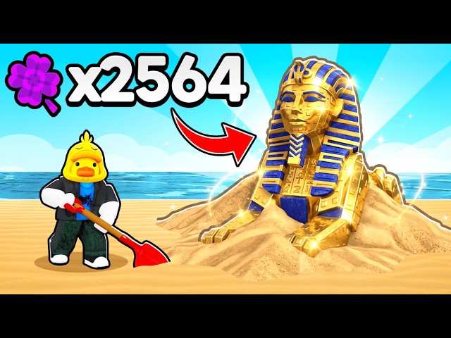 Using MAX LUCK to Get #1 LEADERBOARD in Roblox Dig and Clean!