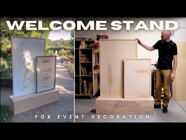 Welcome Stand for Events — Easy Beginner Woodworking Build (Full Tutorial)”